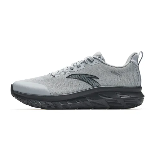 Anta Running Collection Cushioning Breathable Lightweight Low top Training City Commuting Running Shoes Men's Gray