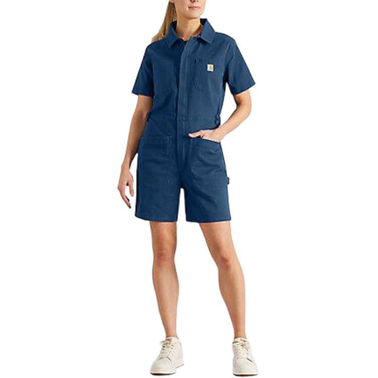 Женский комбинезон Carhartt TENCEL™ Relaxed Fit Twill (темно-зеленый)