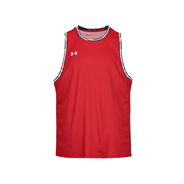 Under Armour Basketball Jersey Men's Red/Colored Edge