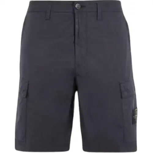 STONE ISLAND Cargo Shorts Men's Marine Blue