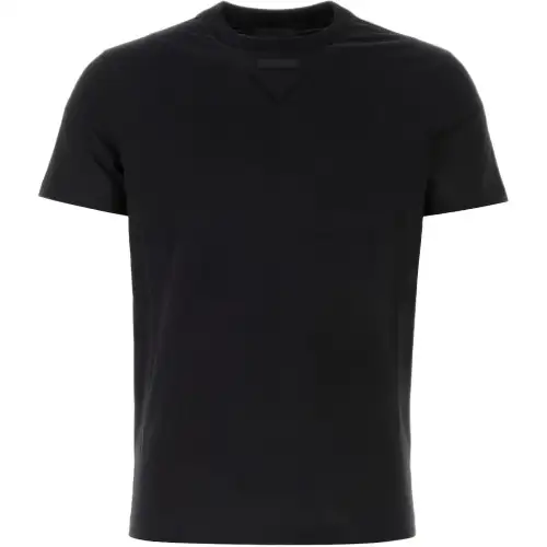 Prada Triangle-Patch Crewneck T-Shirt