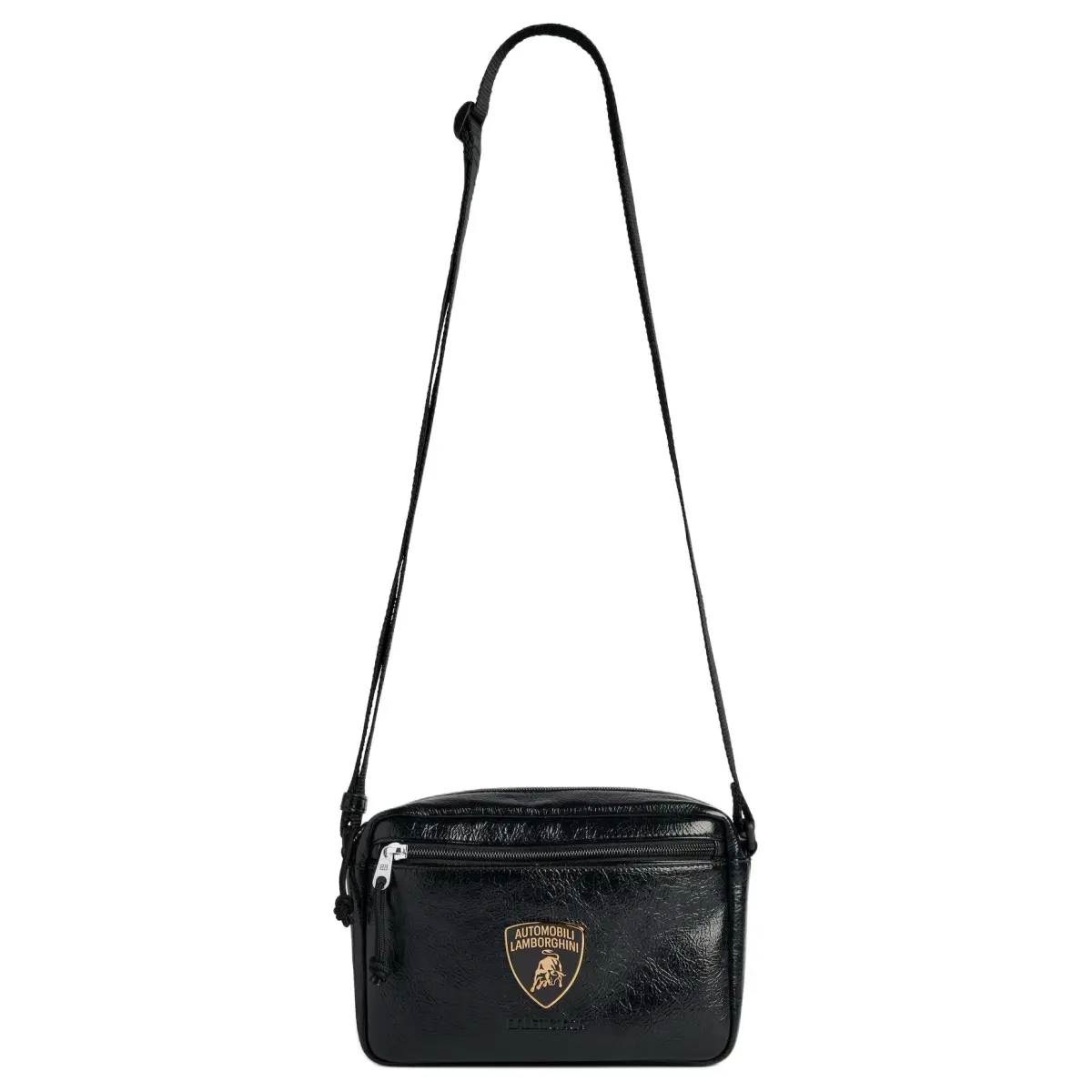 Balenciaga Explorer Sheepskin Crossbody Bag Men's Black