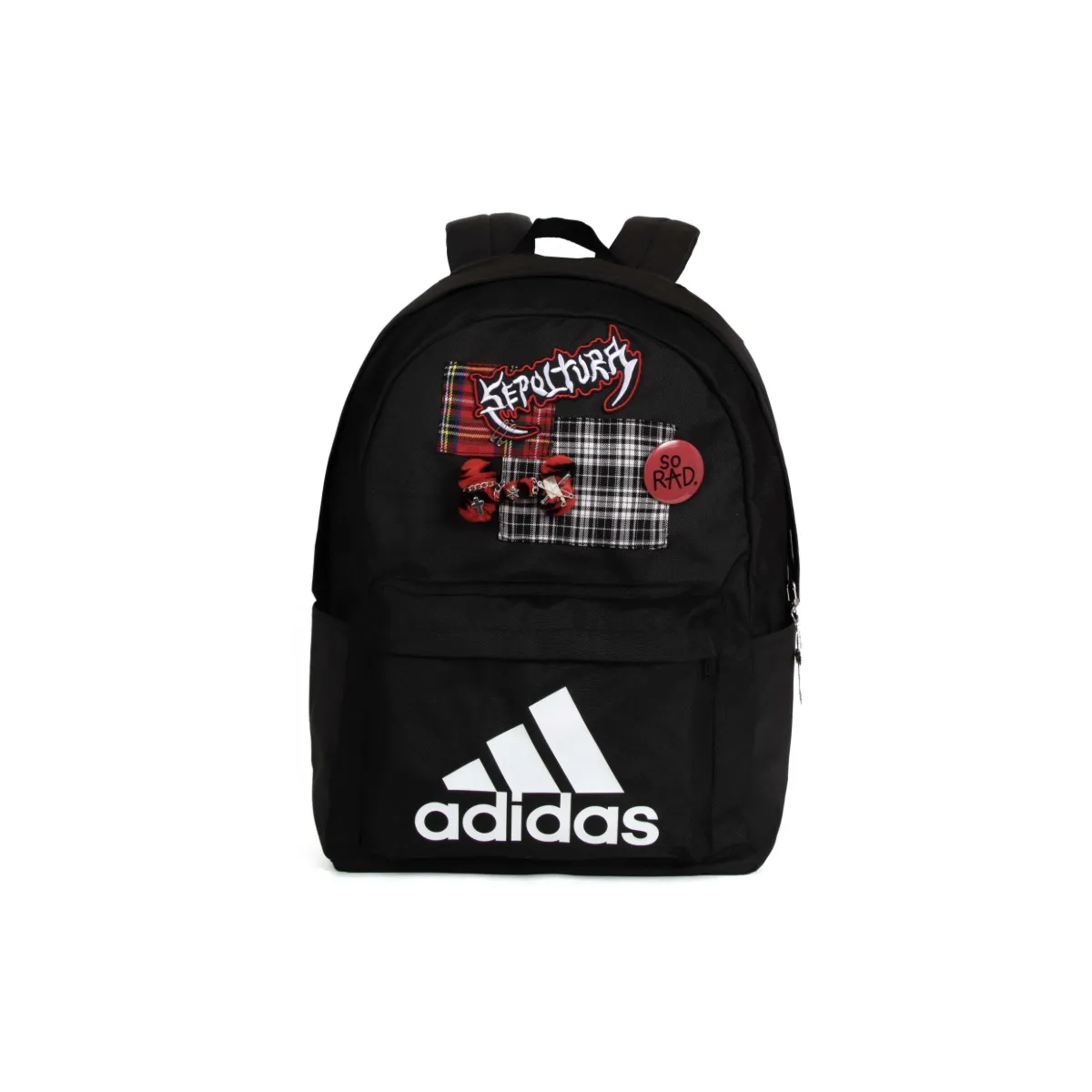 Adidas Polyester Backpack Regular Unisex Black Red