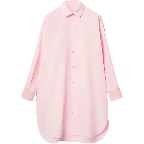 LOEWE Shirts Women's Light Pink Lapel Moderate Other