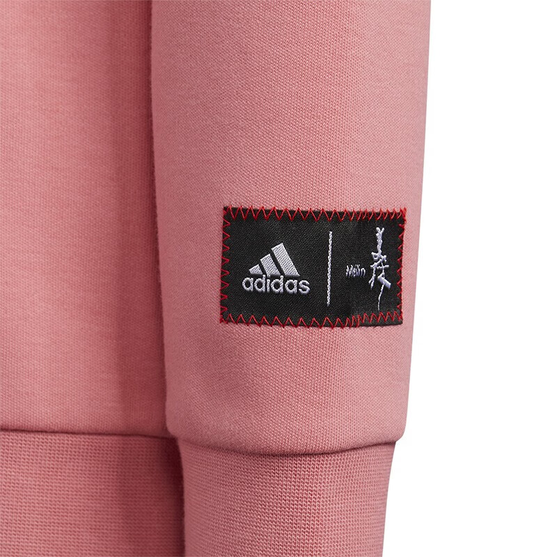 Детская худи adidas (розовая) — фото 5