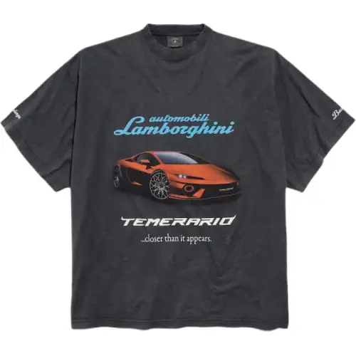 Balenciaga Lamborghini-print crew-neck T-shirt