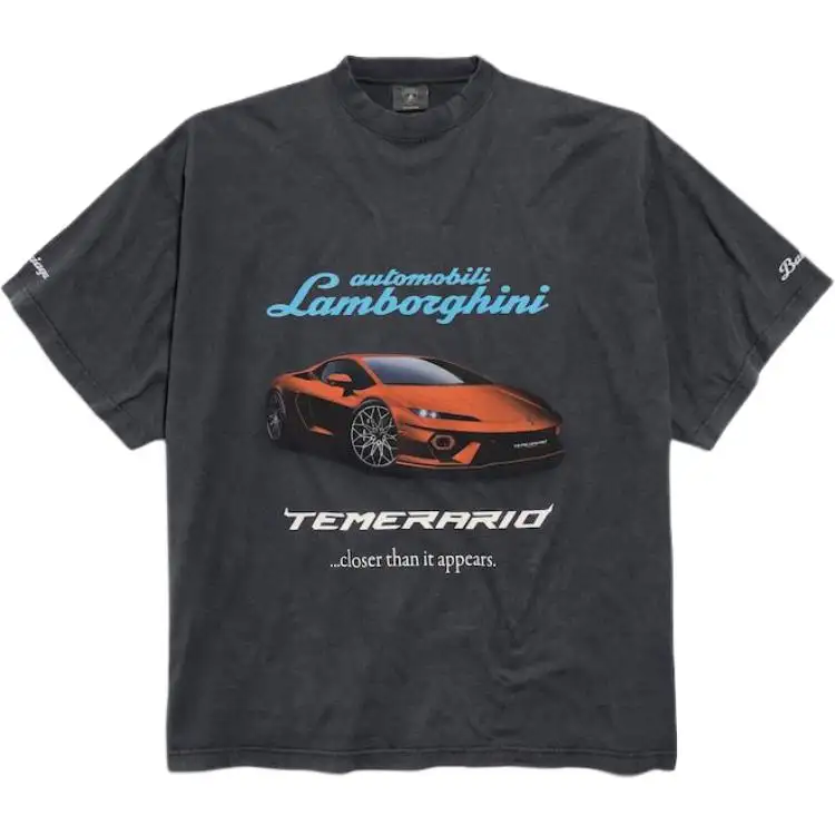 Balenciaga Lamborghini-print crew-neck T-shirt
