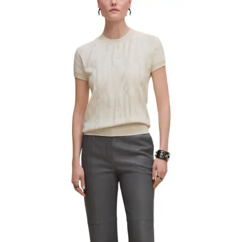 HERMES FW25 Knitwear Women's Natural White