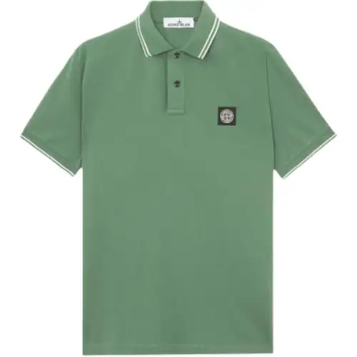 STONE ISLAND Polo Shirt Men's Sage Green