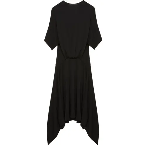 LOEWE Draped Asymmetric-Hem Dress