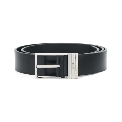 DIOR Cow Leather Belts Men's Black 3cm