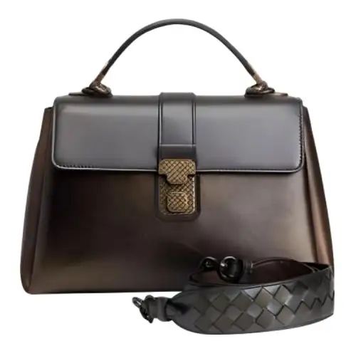 Bottega Veneta Leather Handbag Women's Brown