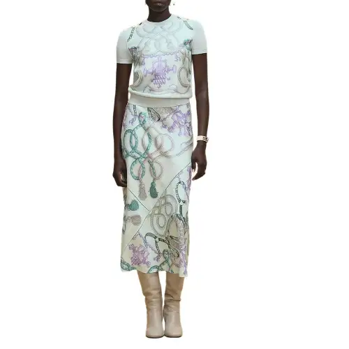 HERMES FW25 Cashmere Sweater Women's White