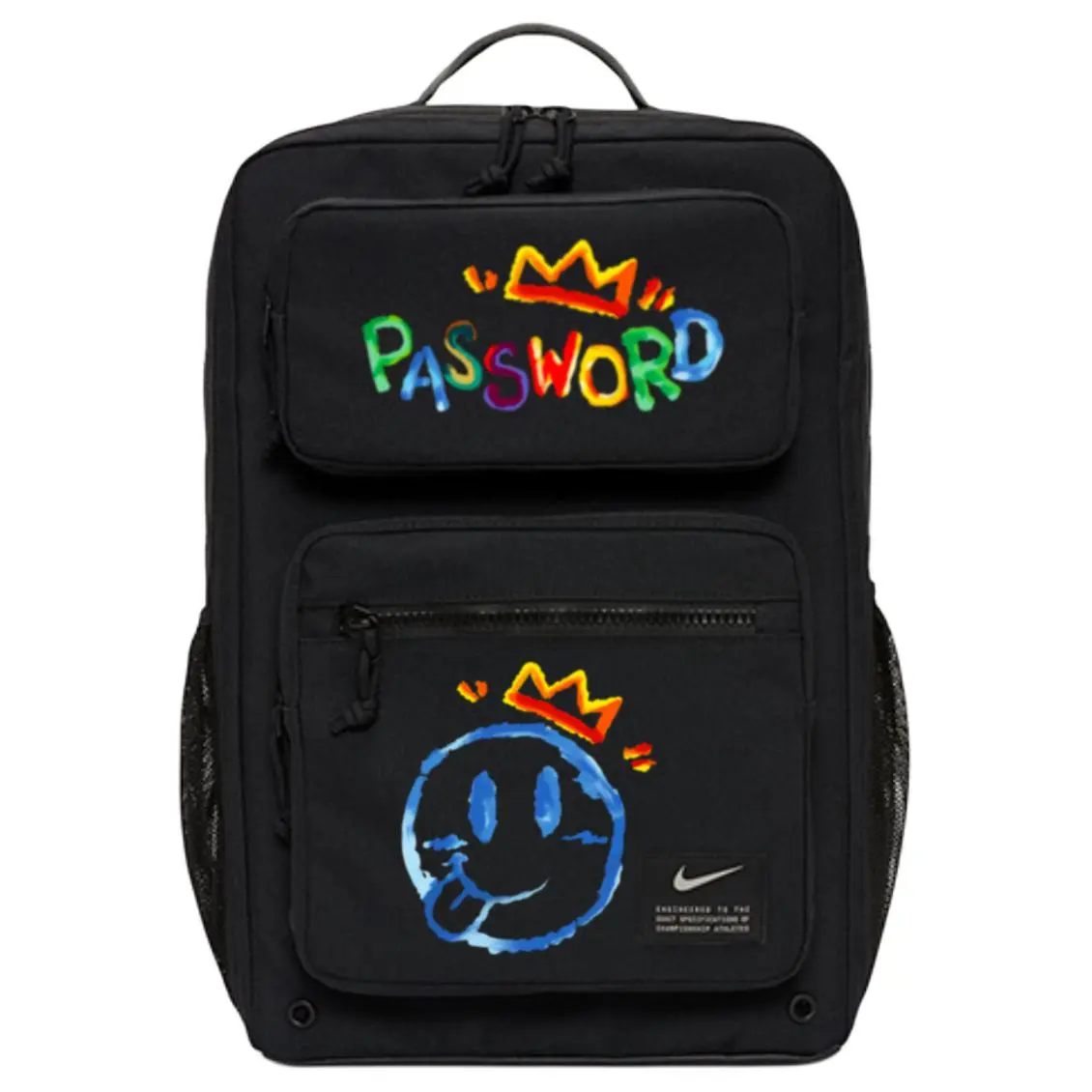 Nike Fabric Backpack Unisex Crown/Graffiti Bear