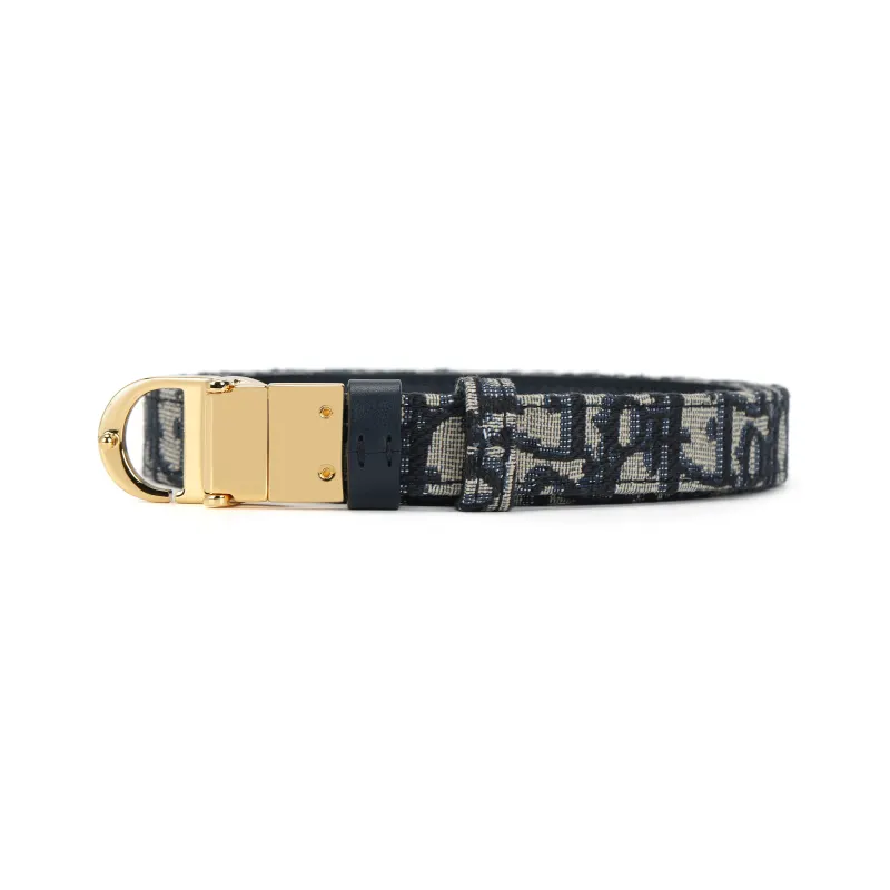 DIOR Belt Cow Leather Belts Women's Black 2cm