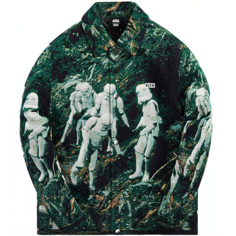 Мужская куртка KITH x STAR WARS™ Endor Coaches Jacket Stadium (зеленая)