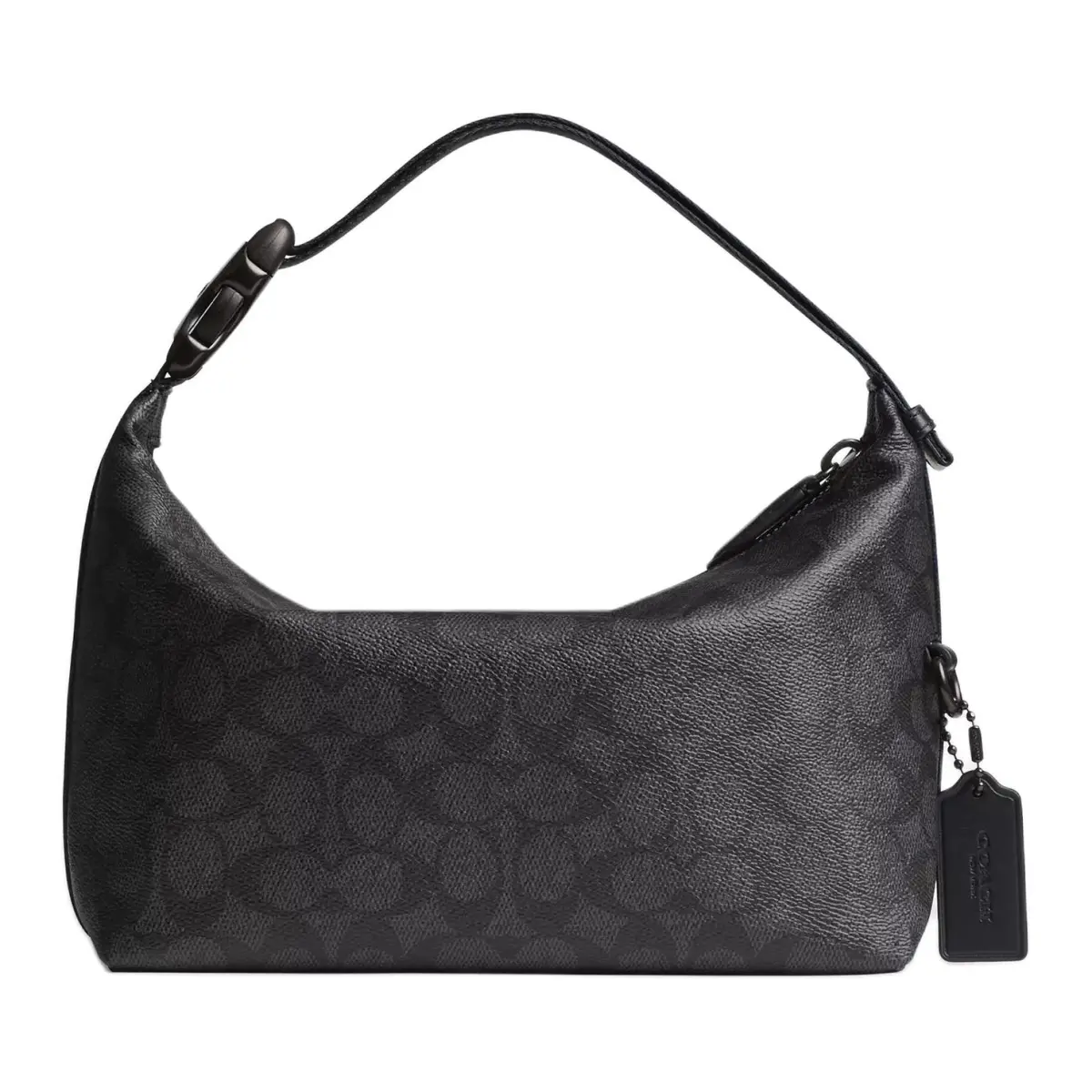 COACH CANVAS Coated Canvas With Calfskin Handbag Medium Men's Black