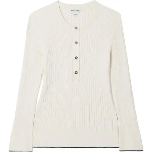 Bottega Veneta Long Sleeved Ribbed Top