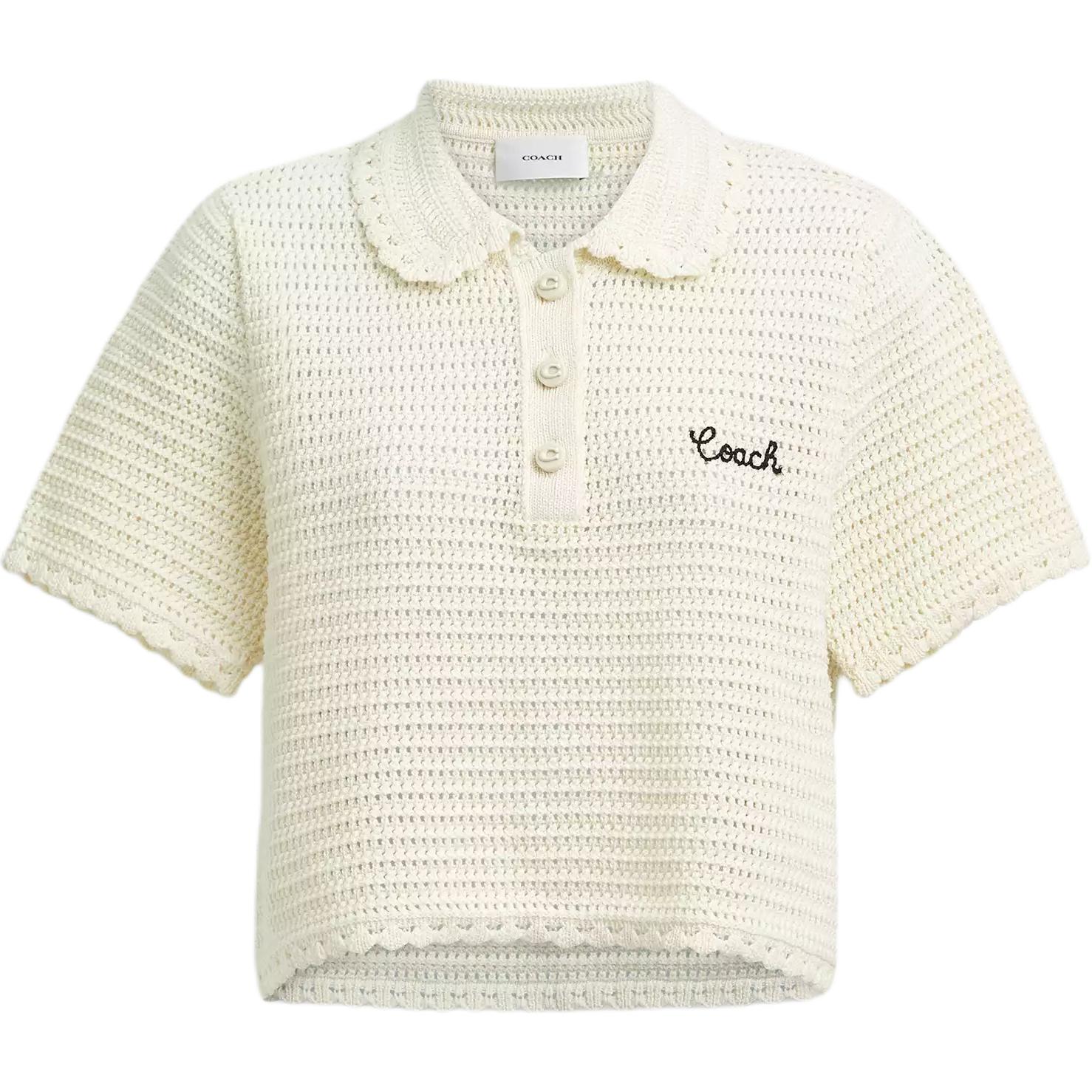COACH SS25 Polo Shirt Women's Beige