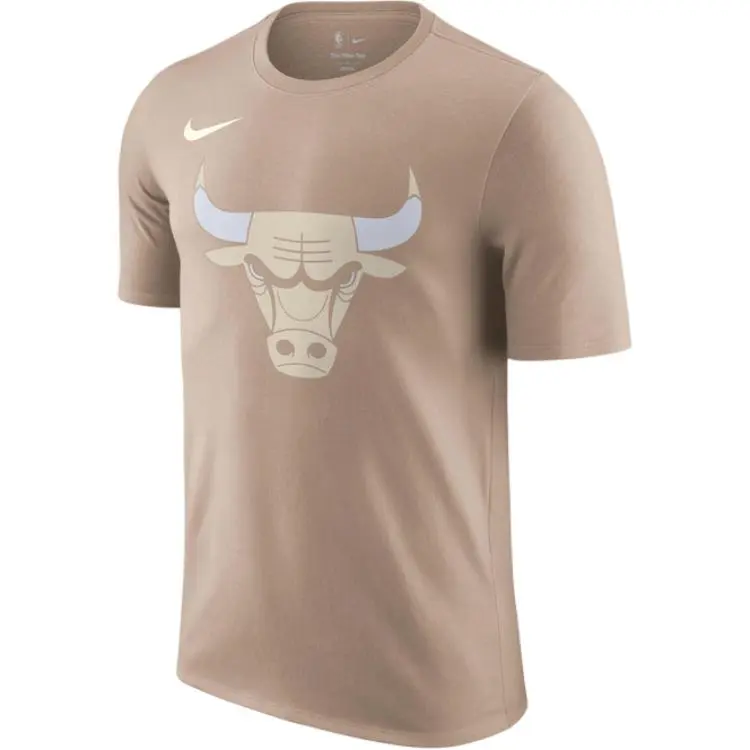 Nike T-Shirts Men's Beige Crew Neck