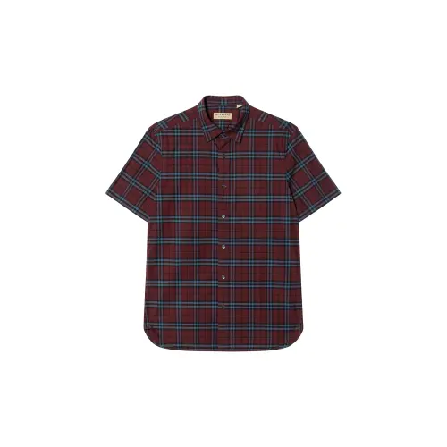 Burberry Pre Owned Plaid Cotton Shirt