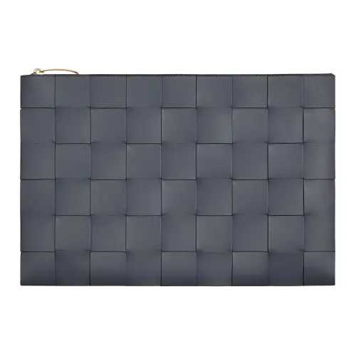 Bottega Veneta POUCH Cloud Bag Sheepskin With Cow Leather Clutch Large Women's Lightning Gray