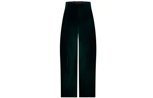 LOUIS VUITTON New Quarterly Products Of LV Casual Pants Men's Black Moderate Wide Leg Pants