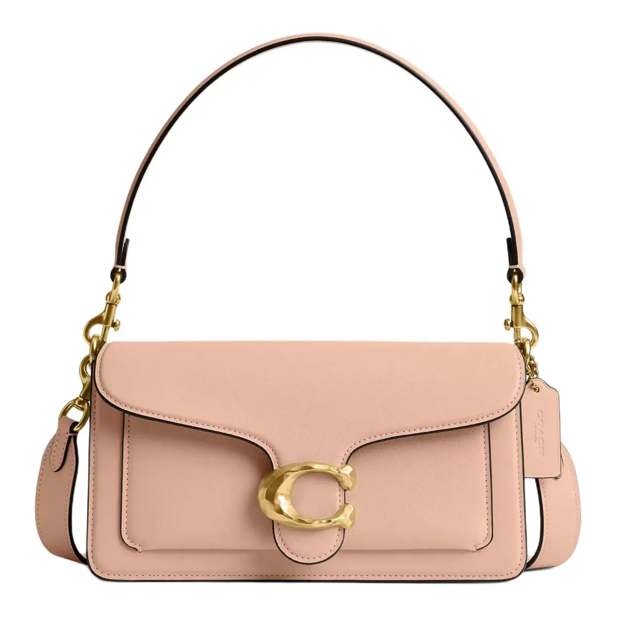COACH Tabby Leather One Shoulder Handbag Medium Women's Cream