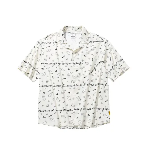 Anta x HAIBAOKANKAN,LIANMINGKUAN Life Collection Shirt Men's Ivory White/All Over Print
