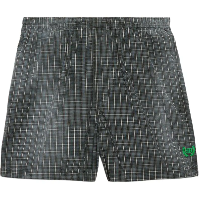 Balenciaga Checked Pattern Swim Trunks