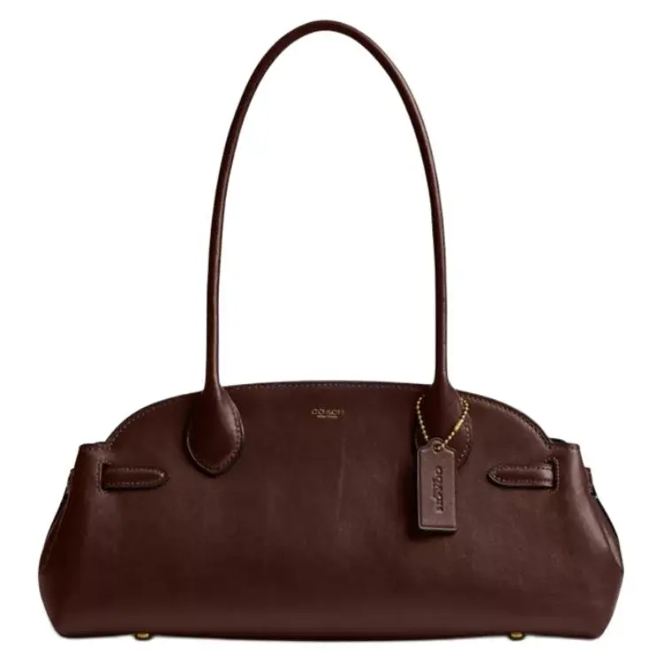 COACH Empire Carryall Leather Handbag, Shoulder Bag Large Women's Maple