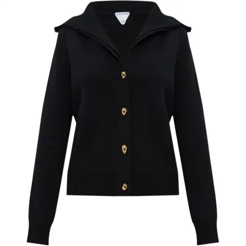 Bottega Veneta Knot Button Detailed Knitted Cardigan