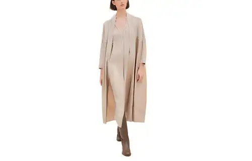 HERMES Knitwear Women's Umber Moderate Cardigan