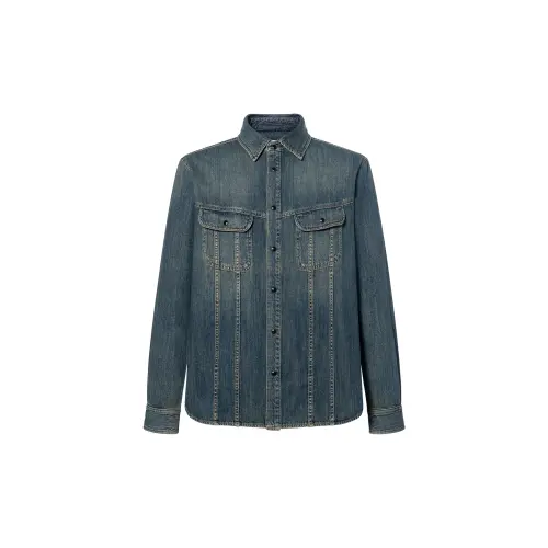 SAINT LAURENT Pre Owned 2010s Denim Shirt