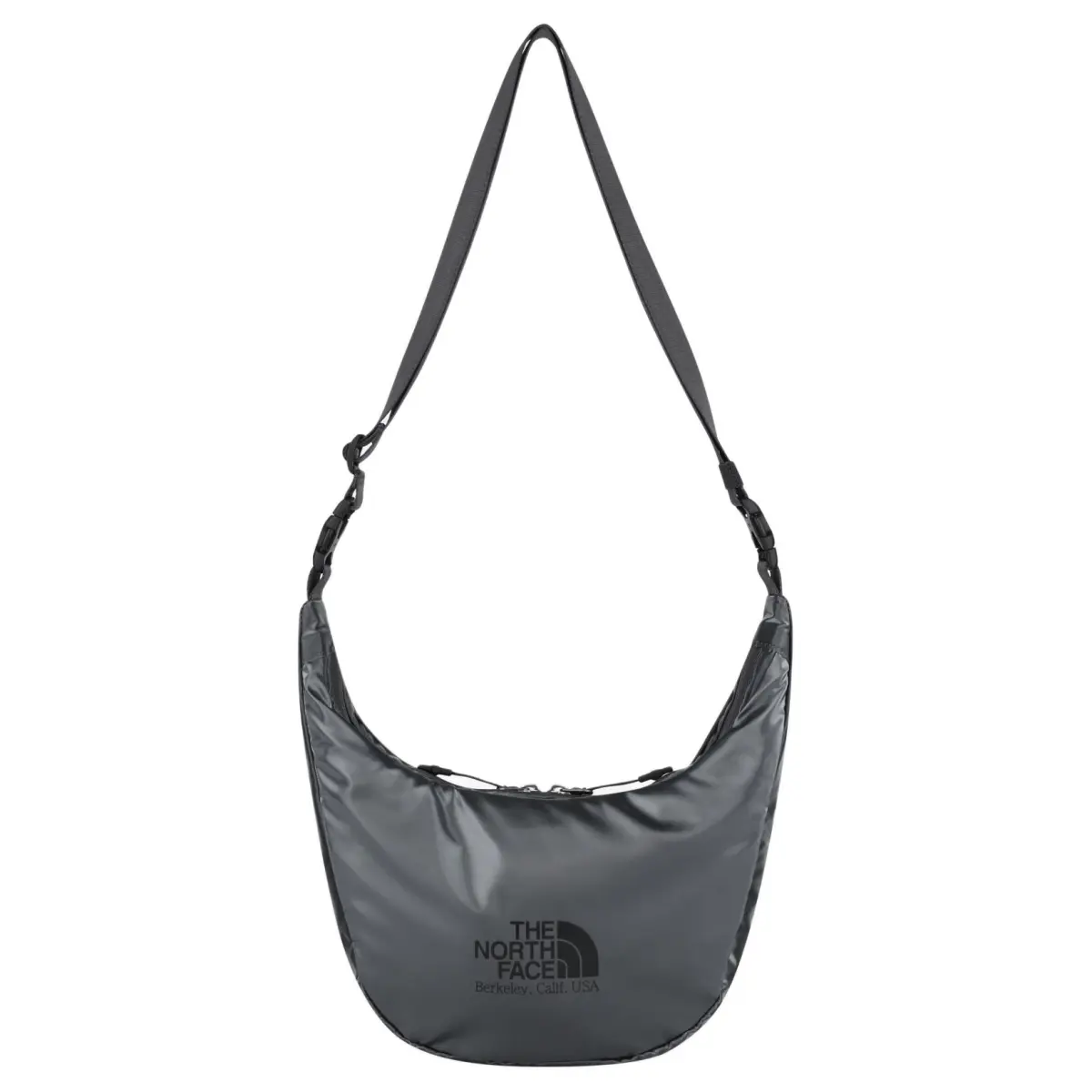THE NORTH FACE Nylon Hobo Bag, Crossbody Bag, Shoulder Bag, Outdoor Bag Mini Unisex Silver Gray