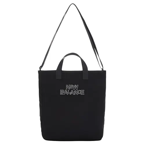 New Balance New balance, shopping bag, black one-shoulder bag for men and women, with your logo imprint