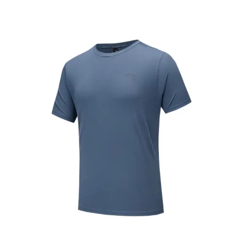 Anta Running Collection T Shirt Men's Indigo Mountain Blue