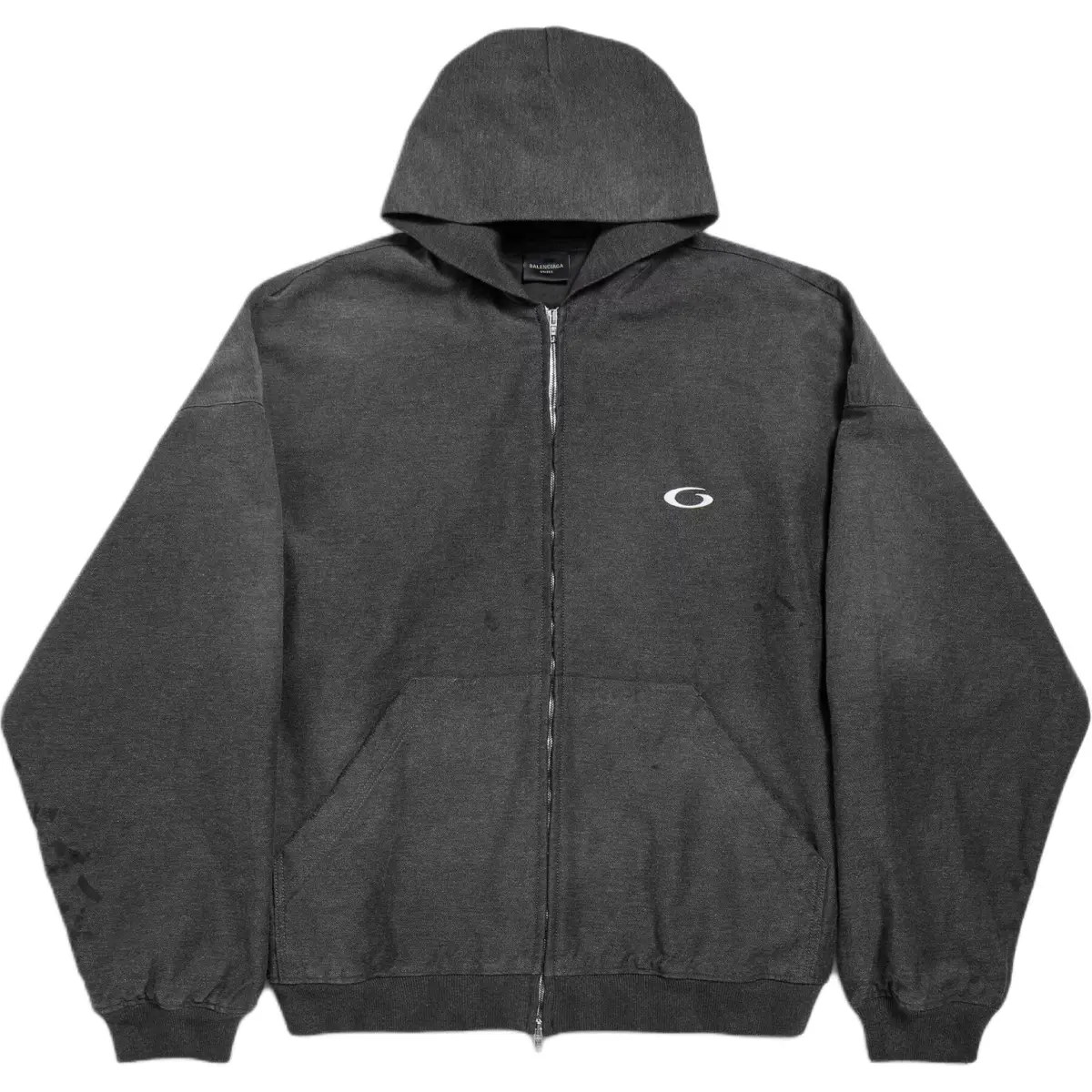 Balenciaga FW25 Sweatshirt Loose Fit Men's Coal Gray
