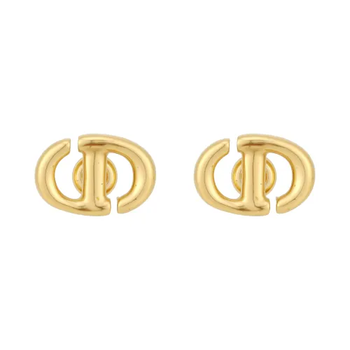 DIOR Metal Stud Earrings Women's