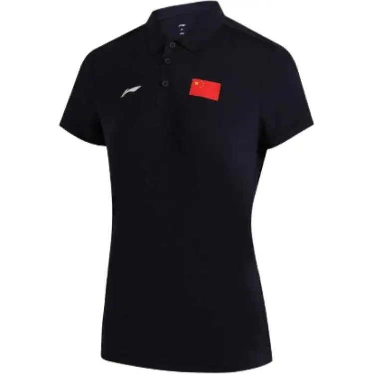 Li Ning Variety Training Collection Polo Shirt Women's Deep Blue