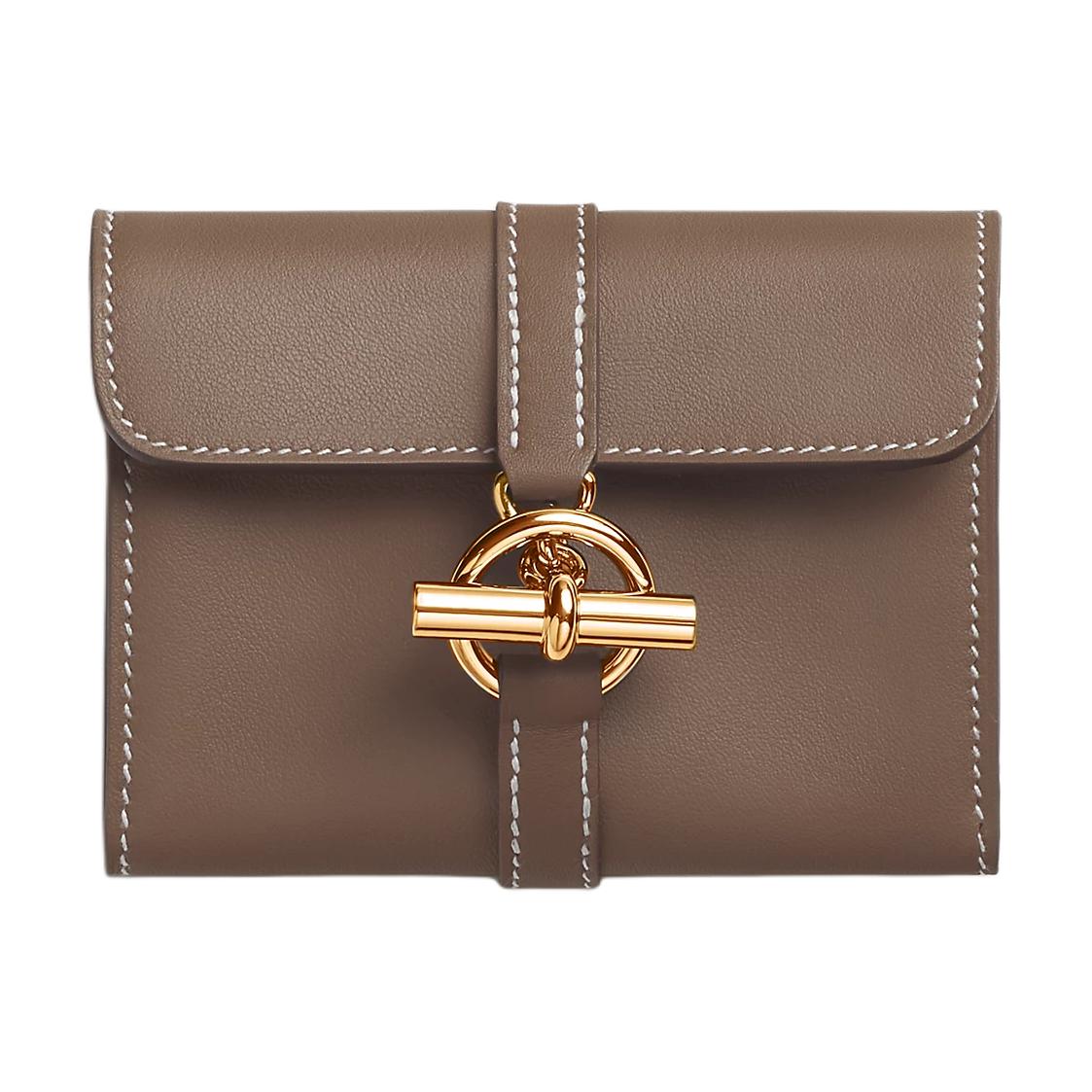 Женский кошелек Hermes Glenan Compact 11 (серая)