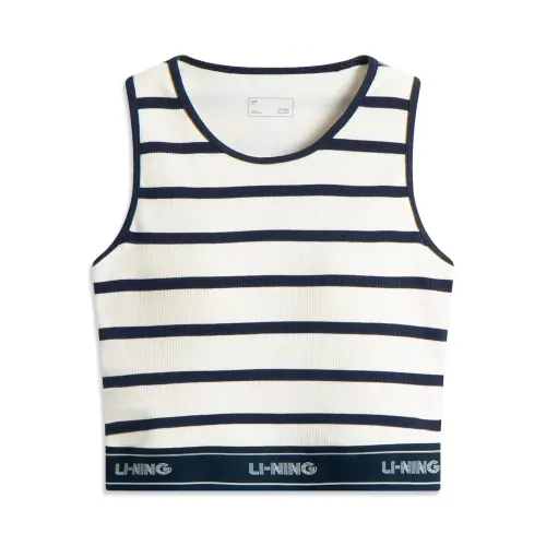 Li Ning Sports Fashion Collection Sport Vests Women's Ivory/Outer Space Blue