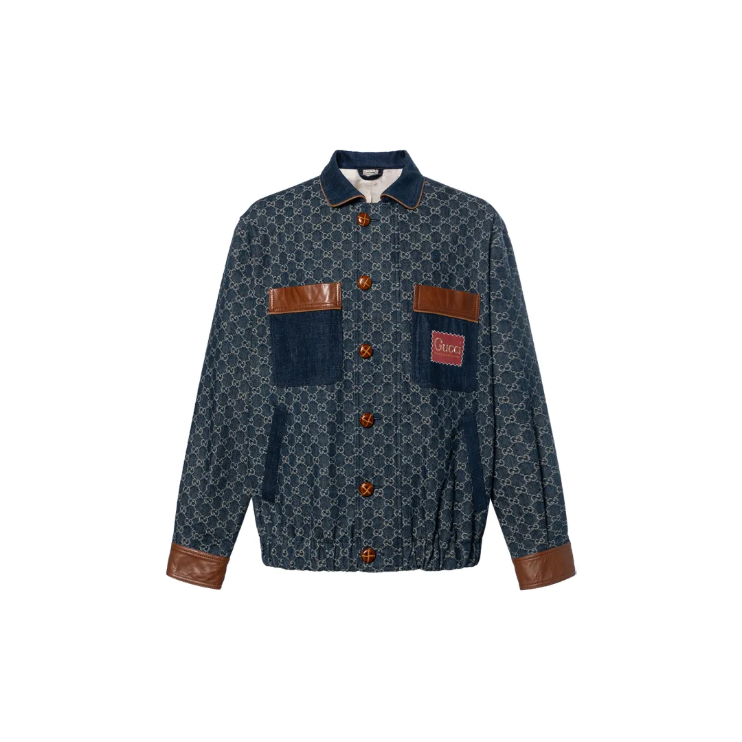 GUCCI Denim Jackets & Coats Men's Blue