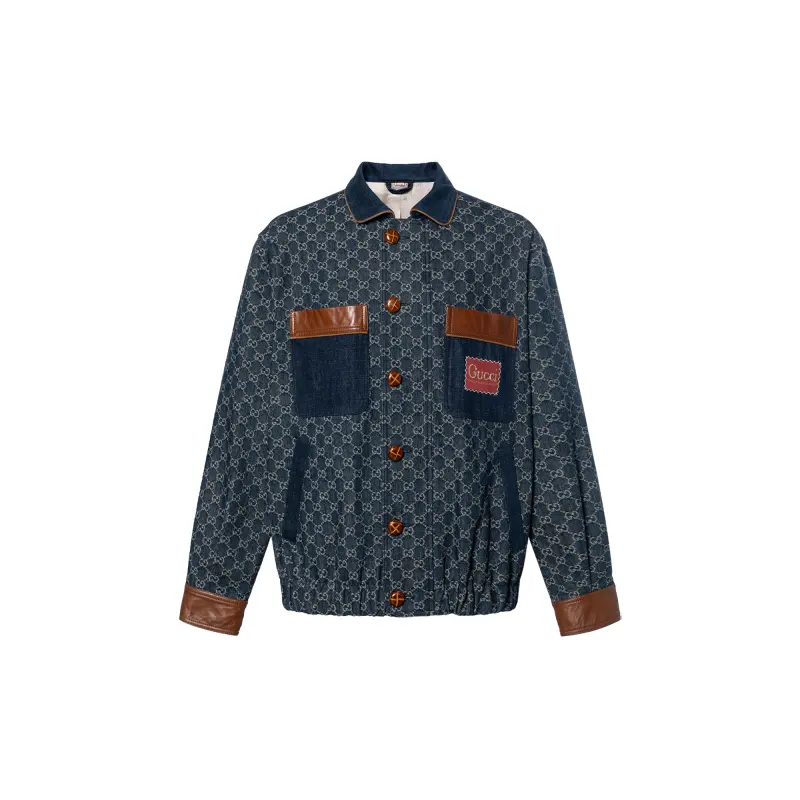 GUCCI Denim Jackets & Coats Men's Blue
