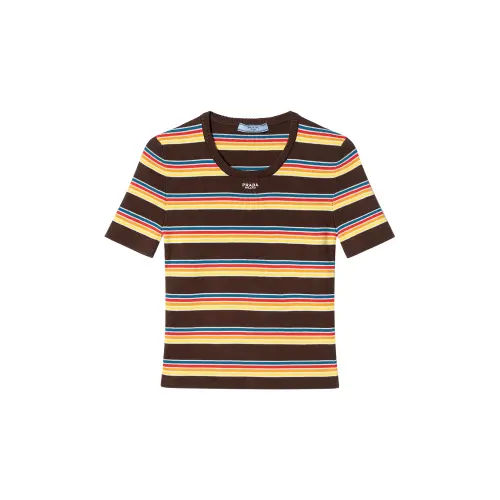 PRADA SS25 Knitwear Women's Chocolates Brown