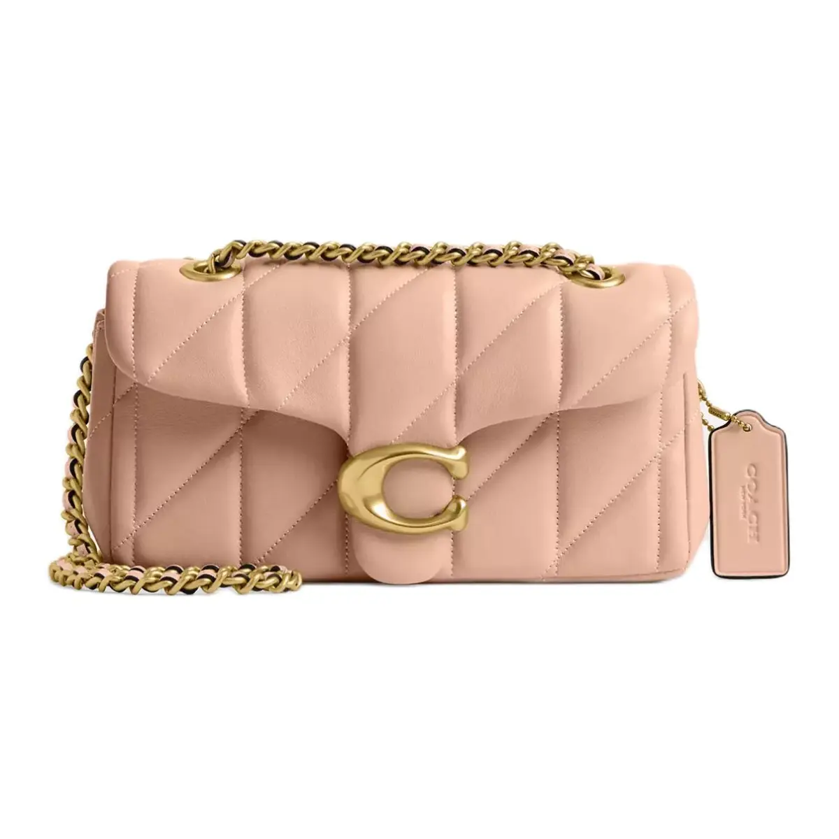 COACH Tabby Nappa Leather Pillow Bag Shoulder Bag Small Women's Light Pink