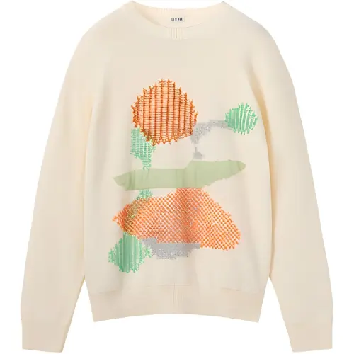 LOEWE Sweaters Men's Beige Crew Neck Moderate Other