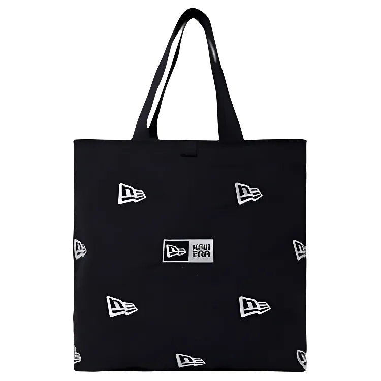 New Era Canvas Tote Bag, Shopping Bag, Handbag, Shoulder Bag Unisex Black