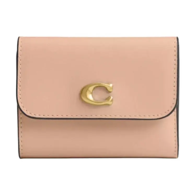 COACH Essential Leather Wallet Regular Women's Light Brown