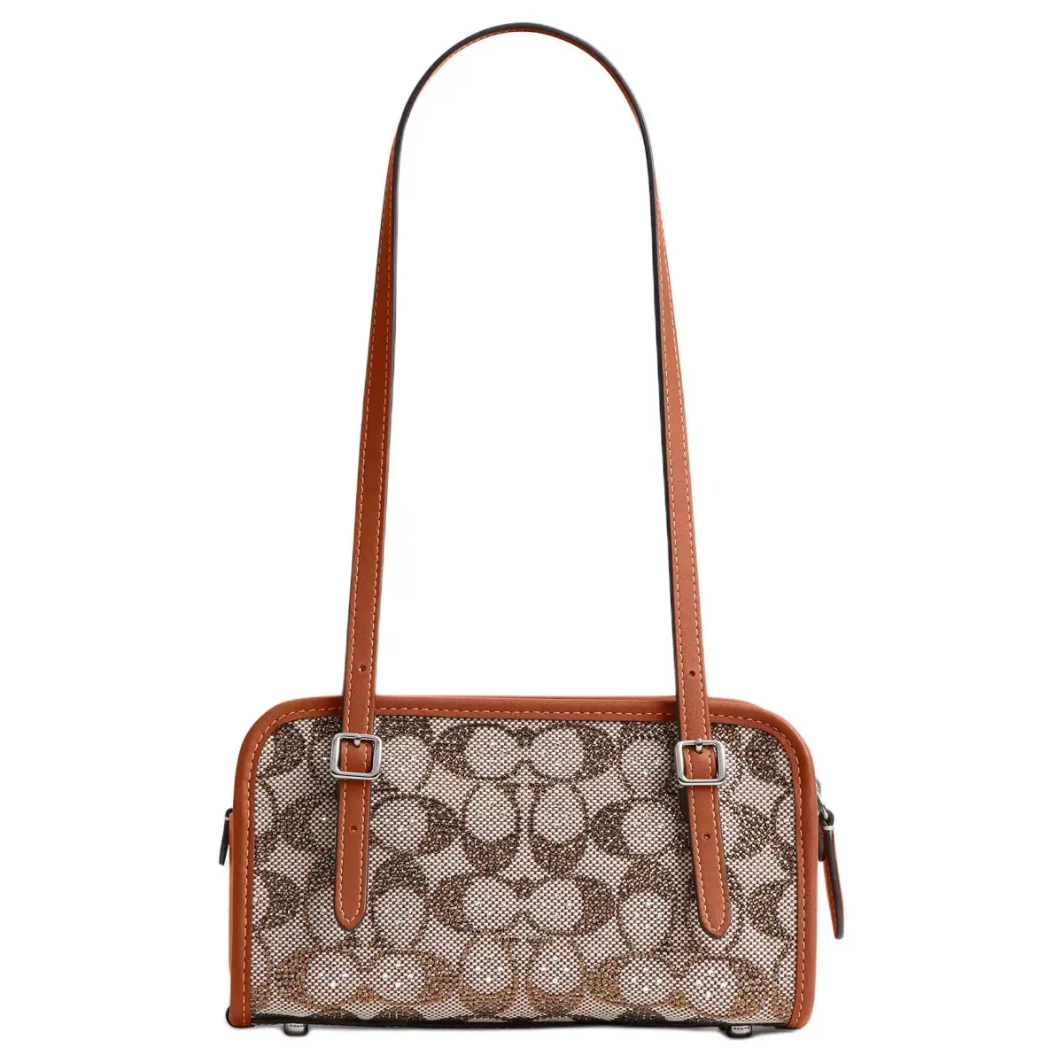 COACH Swinger Leather Handbag, Shoulder Bag Small Women's Amber